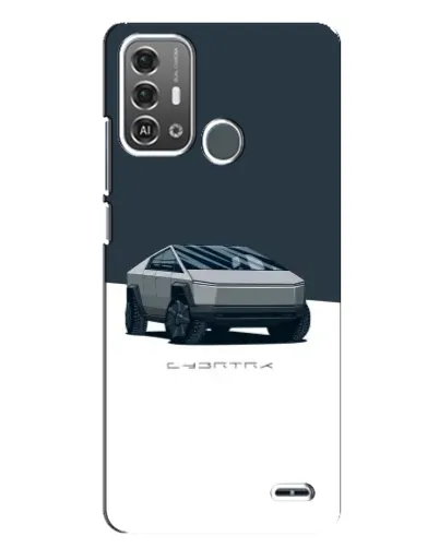 Чехол для ZTE Blade A53 Pro с картинкой «Серебристый Cybertruck Tesla»