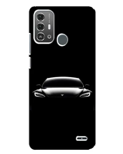 Чехол для ZTE Blade A53 Pro с картинкой «Фары Tesla Night»