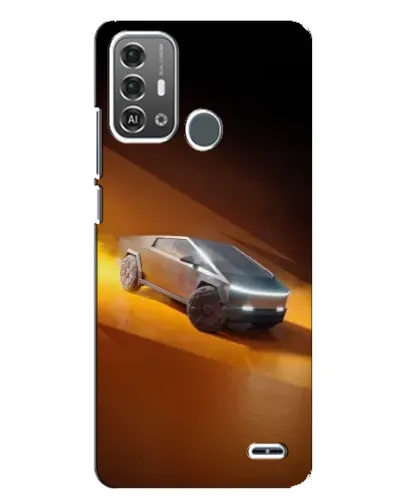 Чехол для ZTE Blade A53 Pro с картинкой «Cybertruck в пустыне»