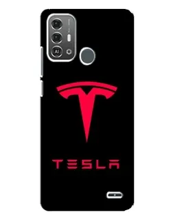 Чехол для ZTE Blade A53 Pro с картинкой «Tesla Red Logo»