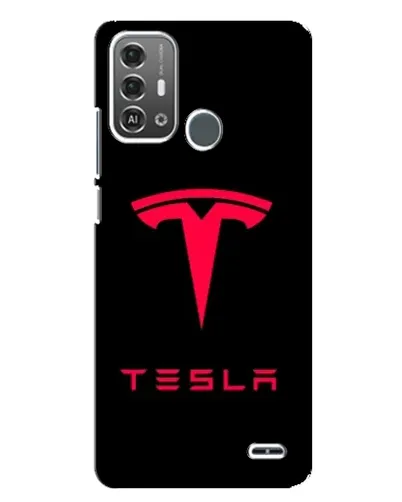 Чехол для ZTE Blade A53 Pro с картинкой «Tesla Red Logo»