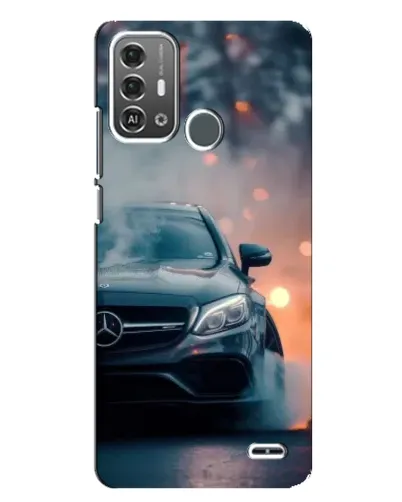 Чехол для ZTE Blade A53 Pro с картинкой «Mercedes — ночной город»