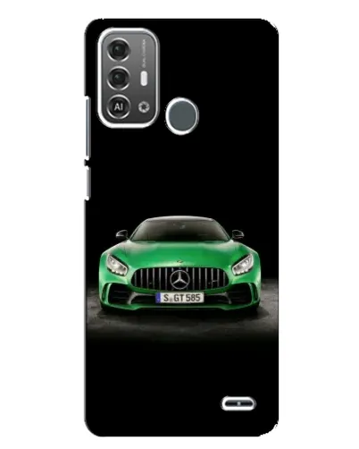 Чехол для ZTE Blade A53 Pro с картинкой «Mercedes — неоновый лого»