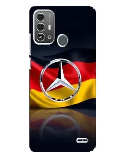 Чехол для ZTE Blade A53 Pro с картинкой «Mercedes — флаг Германии»