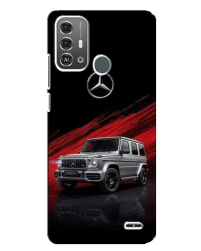 Чехол для ZTE Blade A53 Pro с картинкой «Mercedes G-Class красный»