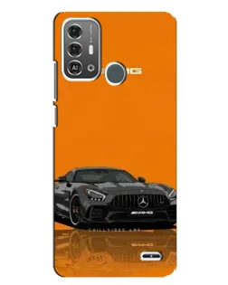 Чехол для ZTE Blade A53 Pro с картинкой «Оранжевый Mercedes AMG»