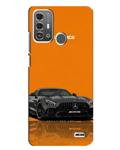 Чехол для ZTE Blade A53 Pro с картинкой «Оранжевый Mercedes AMG»