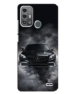 Чехол для ZTE Blade A53 Pro с картинкой «Mercedes в дыму»