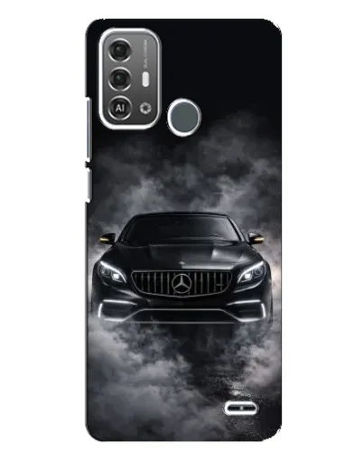 Чехол для ZTE Blade A53 Pro с картинкой «Mercedes в дыму»