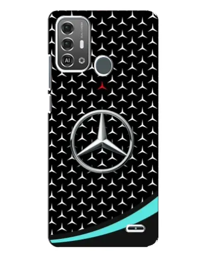Чехол для ZTE Blade A53 Pro с картинкой «Mercedes — бирюзовый акцент»