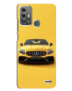 Чехол для ZTE Blade A53 Pro с картинкой «Желтый Mercedes GT»