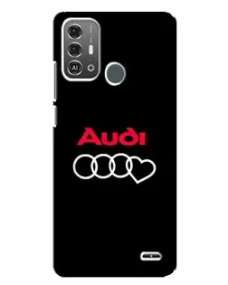 Чохол для ZTE Blade A53 Pro з картинкою «Логотип Audi Heart»