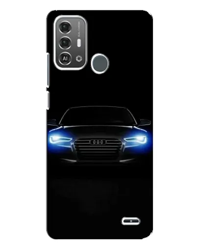 Чохол для ZTE Blade A53 Pro з картинкою «Audi в неоні»