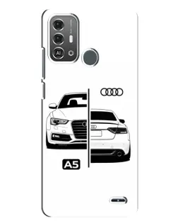 Чохол для ZTE Blade A53 Pro з картинкою «Audi — контрастний дизайн»