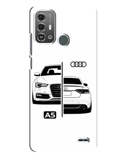 Чохол для ZTE Blade A53 Pro з картинкою «Audi — контрастний дизайн»