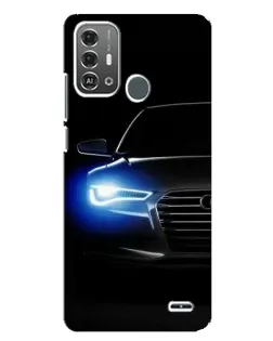 Чохол для ZTE Blade A53 Pro з картинкою «Неоновий погляд Audi»