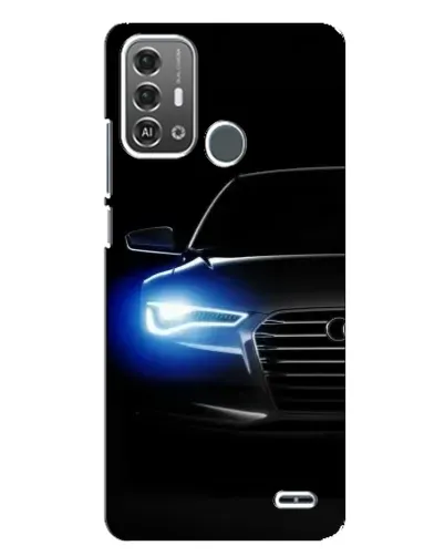 Чохол для ZTE Blade A53 Pro з картинкою «Неоновий погляд Audi»
