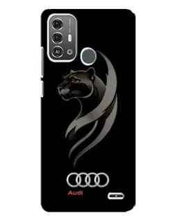 Чохол для ZTE Blade A53 Pro з картинкою «Графіка — пантера та Audi»