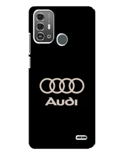 Чохол для ZTE Blade A53 Pro з картинкою «Audi — золотий логотип»