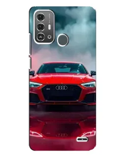 Чохол для ZTE Blade A53 Pro з картинкою «Audi RS — червоний стиль»