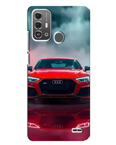 Чохол для ZTE Blade A53 Pro з картинкою «Audi RS — червоний стиль»