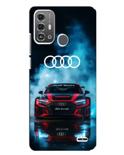 Чохол для ZTE Blade A53 Pro з картинкою «Audi Sport — неон»