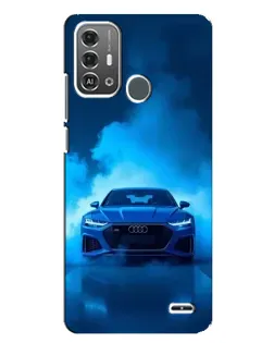 Чохол для ZTE Blade A53 Pro з картинкою «Audi — блакитна енергія»