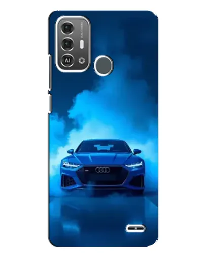 Чохол для ZTE Blade A53 Pro з картинкою «Audi — блакитна енергія»