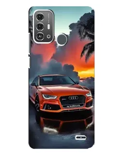 Чохол для ZTE Blade A53 Pro з картинкою «Audi — захід сонця»