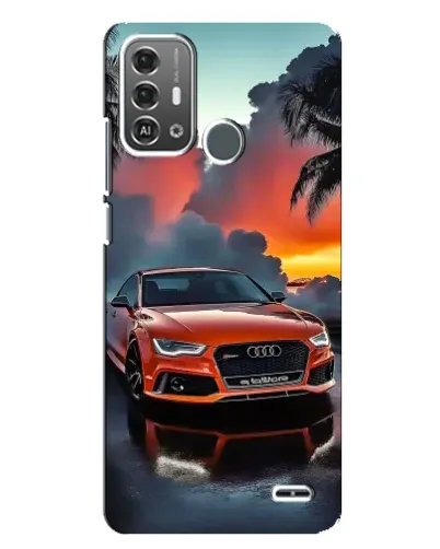 Чохол для ZTE Blade A53 Pro з картинкою «Audi — захід сонця»