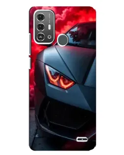 Чохол для ZTE Blade A53 Pro з картинкою «Lamborghini червоне сяйво»