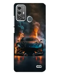 Чохол для ZTE Blade A53 Pro з картинкою «Lamborghini димна естетика»