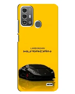 Чохол для ZTE Blade A53 Pro з картинкою «Lamborghini Huracan чорний»
