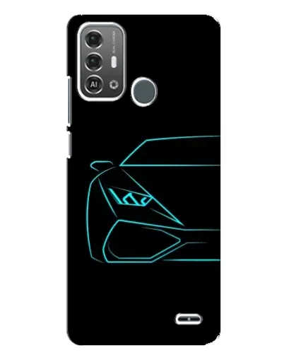 Чохол для ZTE Blade A53 Pro з картинкою «Блакитний силует Lamborghini» Чохол для ZTE Blade A53 Pro з картинкою «Блакитний силует Lamborghini»