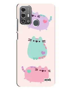 Чохол для ZTE Blade A53 Pro з картинкою «Pusheen тріо» Чохол для ZTE Blade A53 Pro з картинкою «Pusheen тріо»