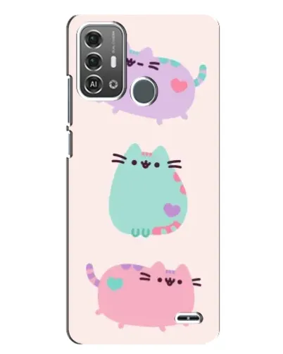 Чохол для ZTE Blade A53 Pro з картинкою «Pusheen тріо» Чохол для ZTE Blade A53 Pro з картинкою «Pusheen тріо»