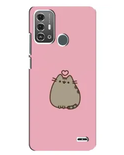 Чохол для ZTE Blade A53 Pro з картинкою «Pusheen серце»