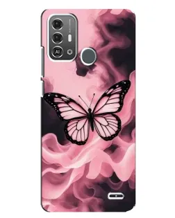 Чохол для ZTE Blade A53 Pro з картинкою «Метелик у диму»
