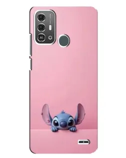 Чехол для ZTE Blade A53 Pro с картинкой «Stitch выглядывает»
