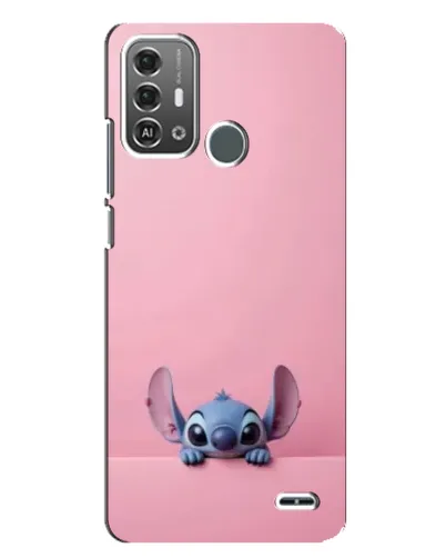 Чехол для ZTE Blade A53 Pro с картинкой «Stitch выглядывает»