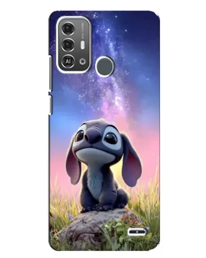Чехол для ZTE Blade A53 Pro с картинкой «Стич на рассвете»