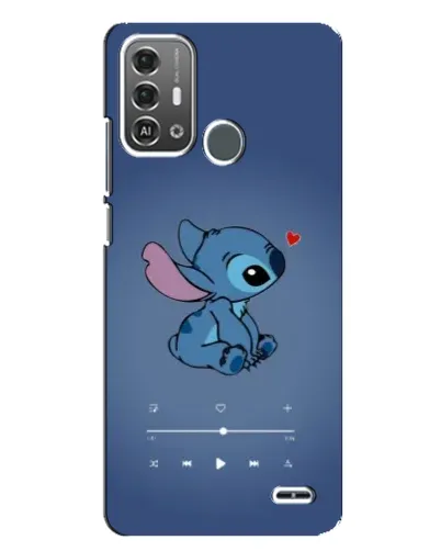 Чехол для ZTE Blade A53 Pro с картинкой «Музыкальный Stitch»
