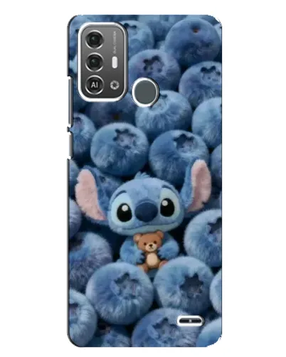 Чехол для ZTE Blade A53 Pro с картинкой «Стич и голубика»