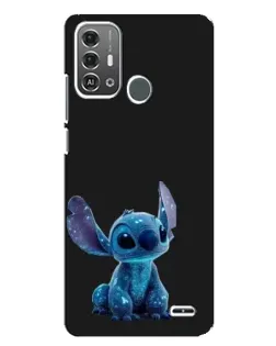 Чехол для ZTE Blade A53 Pro с картинкой «Стич на черном»