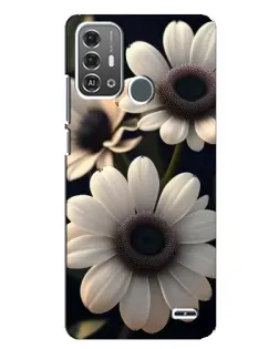 Чохол для ZTE Blade A53 Pro з картинкою «Білі маргаритки макро»