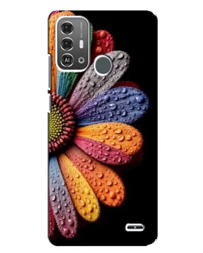 Чохол для ZTE Blade A53 Pro з картинкою «Райдужна квітка»