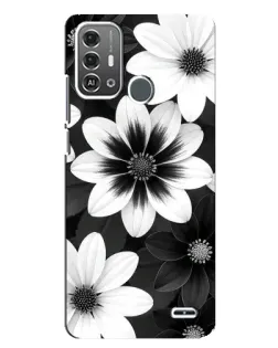 Чохол для ZTE Blade A53 Pro з картинкою «Монохромні айстри»