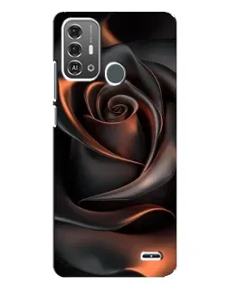 Чохол для ZTE Blade A53 Pro з картинкою «Шовкова чорна троянда»