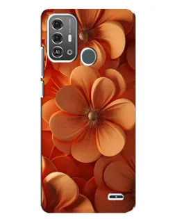 Чохол для ZTE Blade A53 Pro з картинкою «Помаранчева макро квітка»