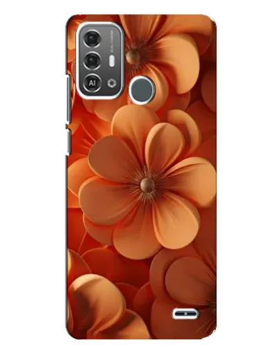Чохол для ZTE Blade A53 Pro з картинкою «Помаранчева макро квітка»
